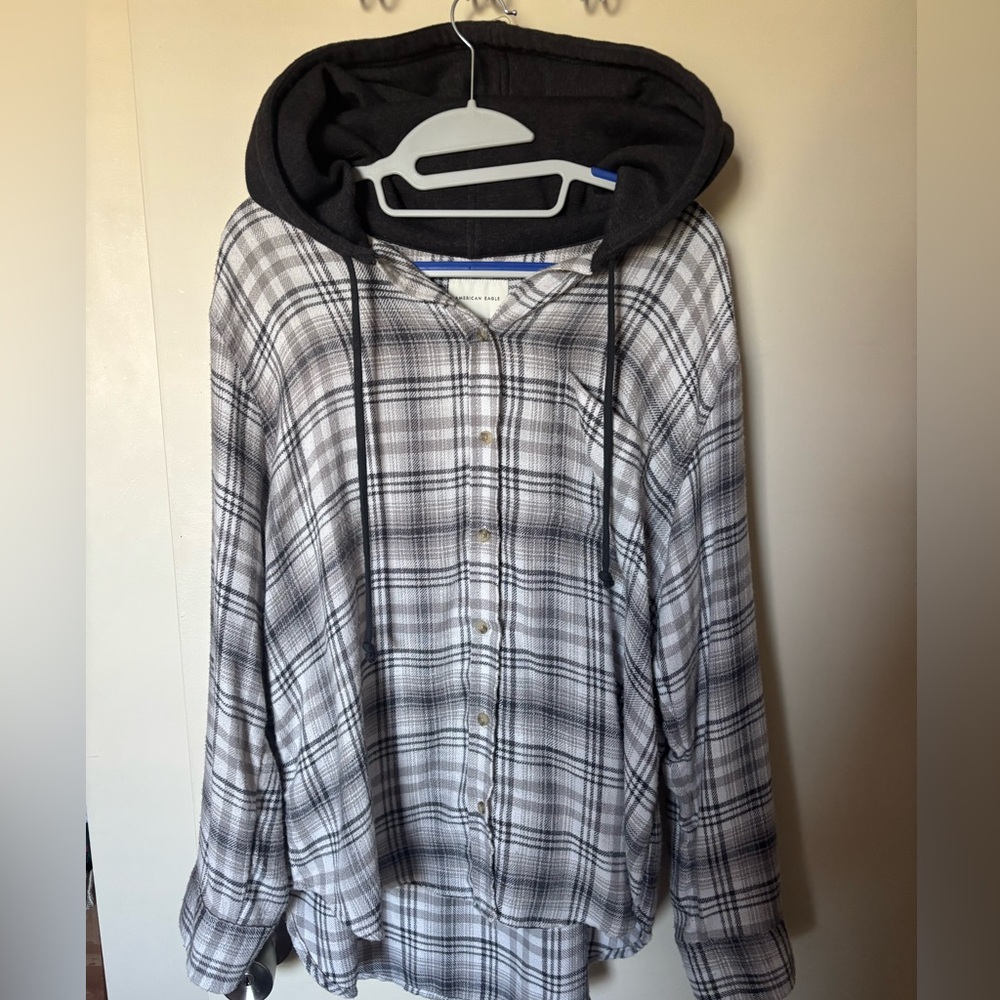 American Eagle Button-Up Hoodie